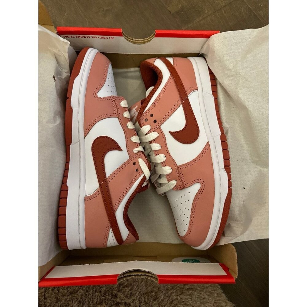 Nike Dunk low red stardust / rugged orange 7.5W 6M